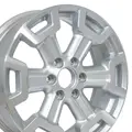 20X7.5 6X139.7 50Et Gloss Silver Machined Wheel Oem Ns32 For Nissan Titan 1