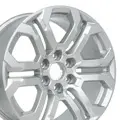 20X9 6X139.7 28Et Gloss Silver Wheel Oem Cv28 For Gmc Canyon 1