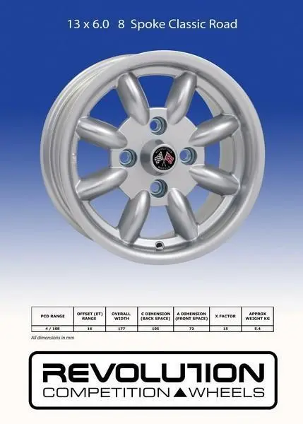 Revolution 13 X 6.0 8 Spoke 4 X114.3 Et16 Revolution 1