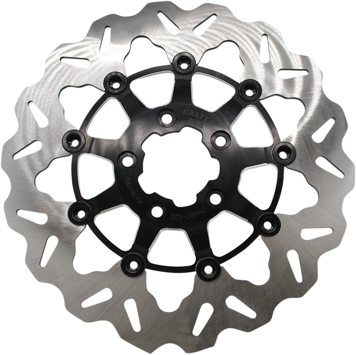 Gbrakes Front Wave® Rotor - Black Carrier Df835cw-C 1