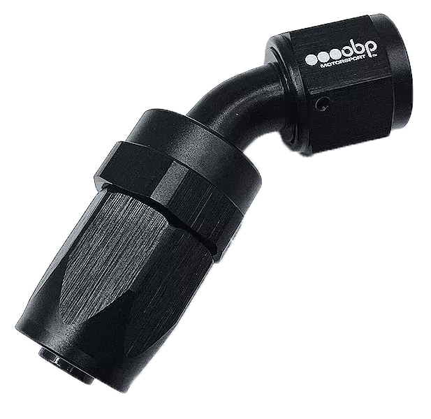 Obp 45 Degree Cpe Hose End Fitting Black An -12 1