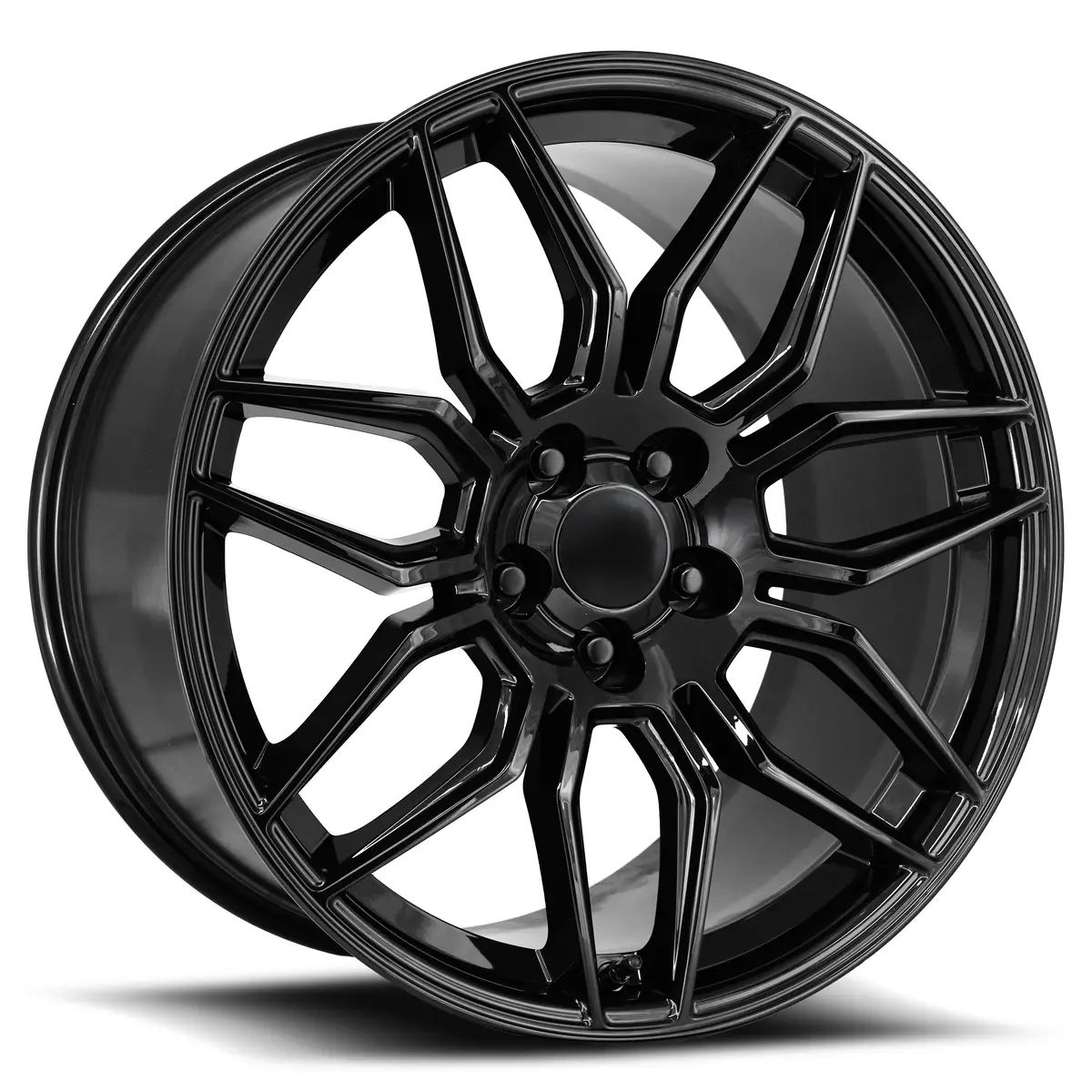 20X11 Gloss Black Alloy Wheels (Fr401, 5X120, +52 Offset) - Factory Reproductions 1