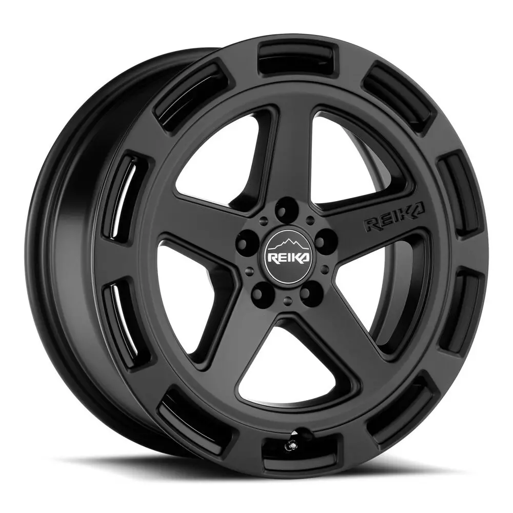 17X7 Satin Black Aluminum Wheels ( R20 Teton, 5X100, +15 Offset) 1