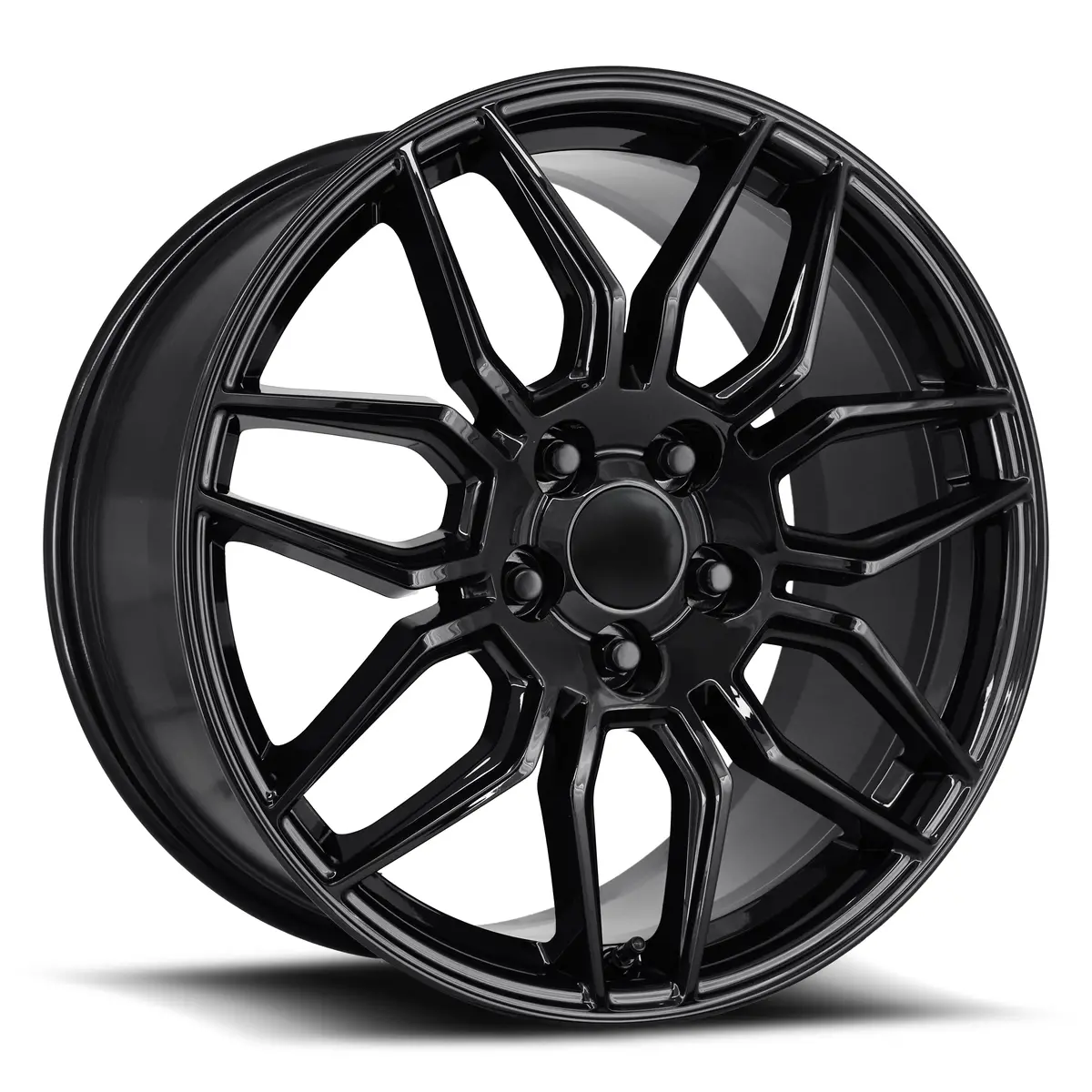 19X10 Gloss Black C8 Z06 Style Wheel For Corvette (Fr401f, 5X120.65Mm, +79 Offset) - Single 1