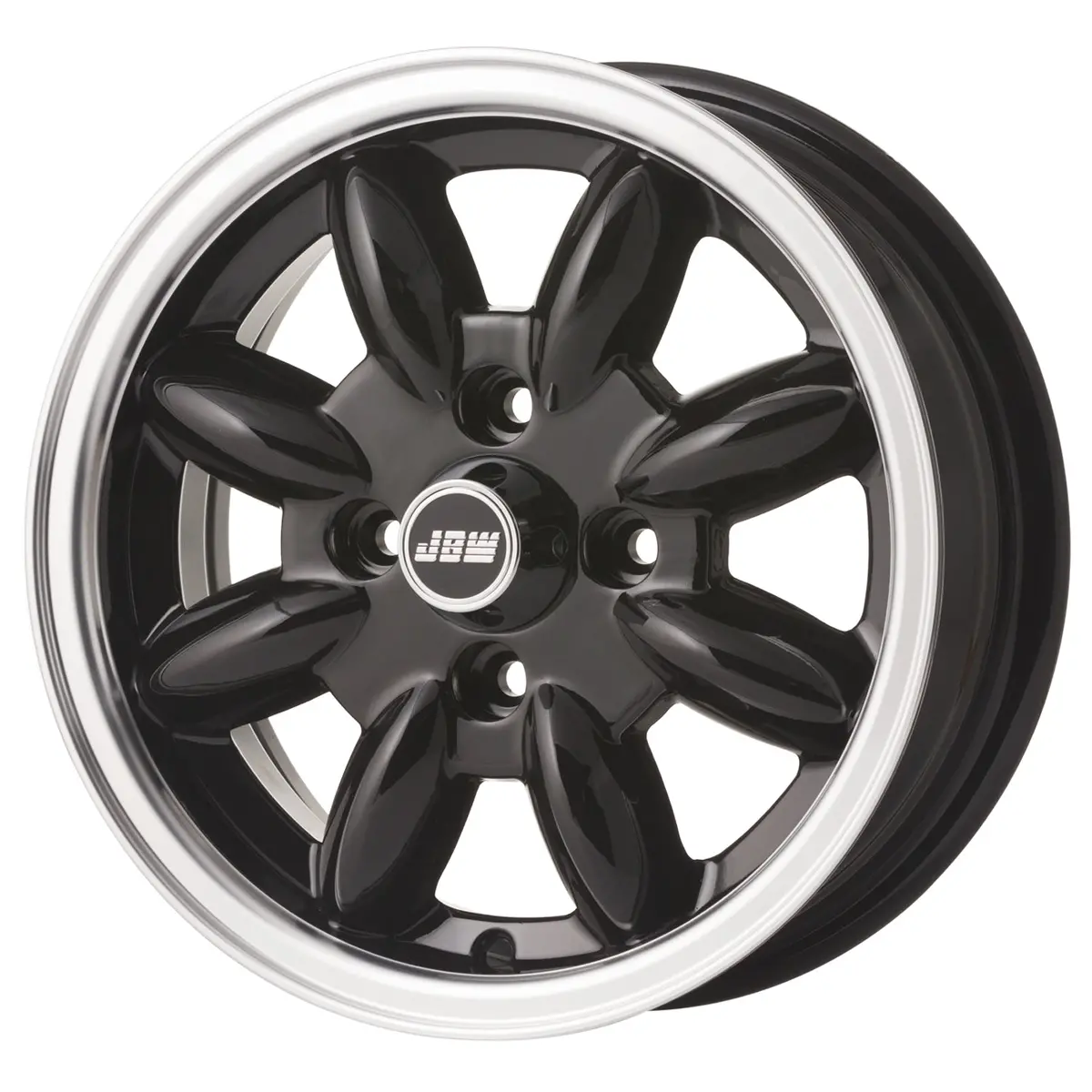 Jbw 13 X 5.5 Minilite 4X95.25 Et25 - Black With Polished Lip 1
