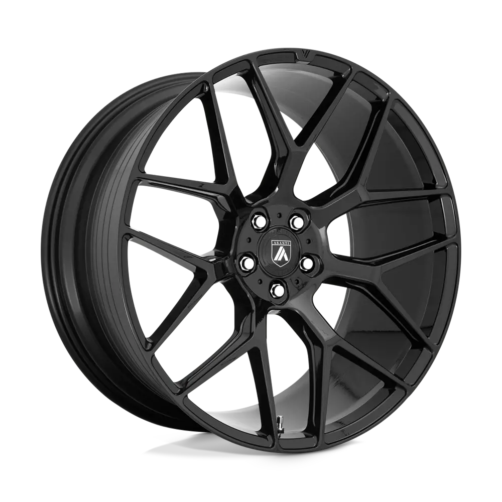 20X8.5 Gloss Black 38Mm Asanti Black Wheel 1