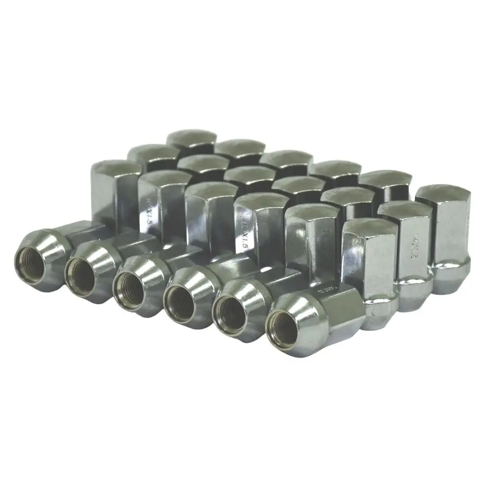 22" Replica Wheel Cv74b Fits Chevrolet Silverado- Design One With Lug Nuts |Chrome - Gm/Ram/Dodge Factory Style - Set Of 24 - 14X1.5Mm - 7/8" Hex 2