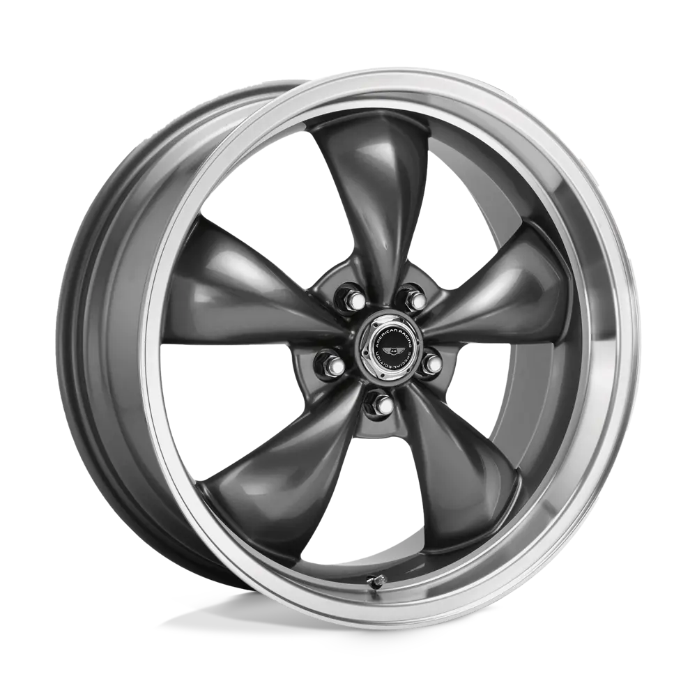 16X7 Anthracite Machined Lip 35Mm American Racing Wheel 1