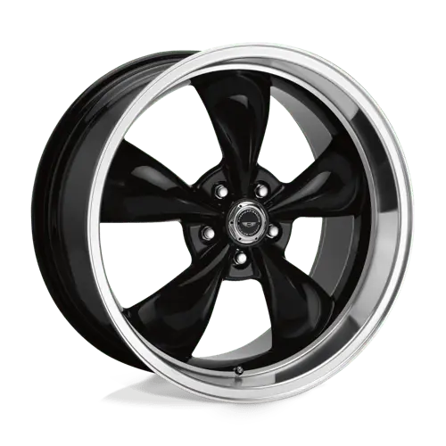 18X9 Gloss Black Machined Lip 34Mm American Racing Wheel 2