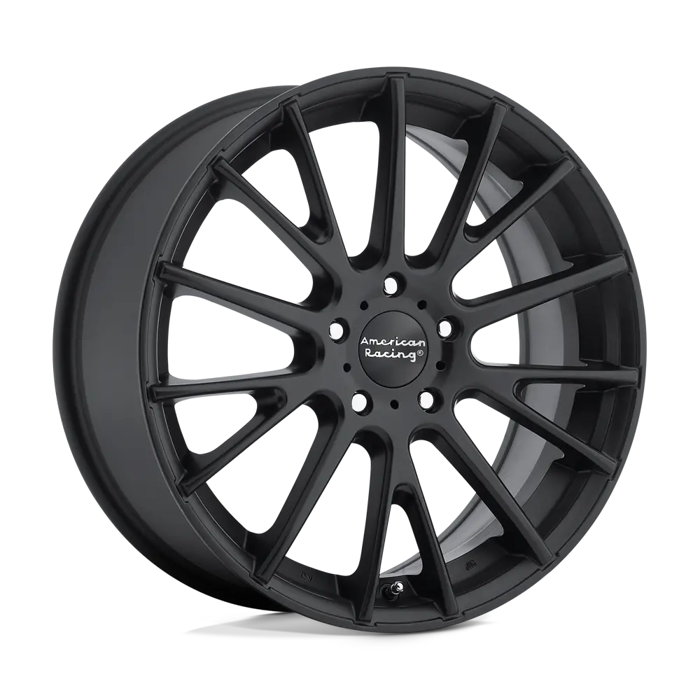 16X7 Satin Black 40Mm American Racing Wheel 1