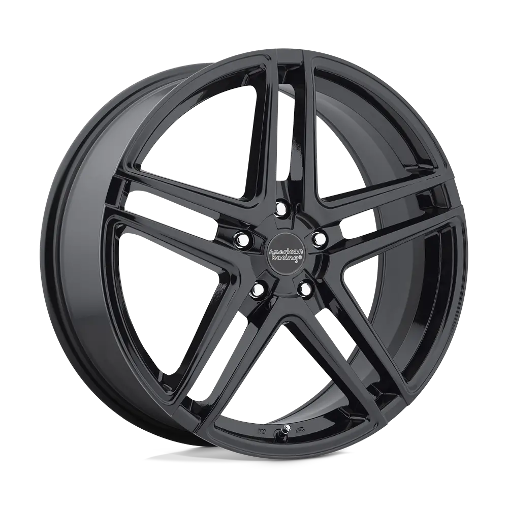 16X7 Gloss Black 40Mm American Racing Wheel 1