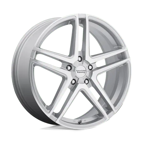 17X7.5 Bright Silver Machined Face 42Mm American Racing Wheel 2