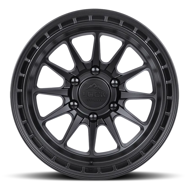 20X10 Lock Offroad Krawler Matte Black W/ Matte Black Ring | 6X135 | -18 Et | 87.1Mm Hub | Fits Ford F-150 (2015–2024) 1