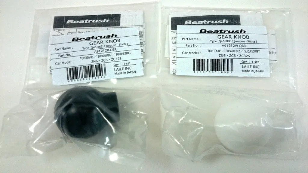 Beatrush Laile Mt Duracon Q45br Type Resin Shift Knob (Black / White) - 2013+ Scion Fr-S / Subaru Brz / Toyota Gt86 1