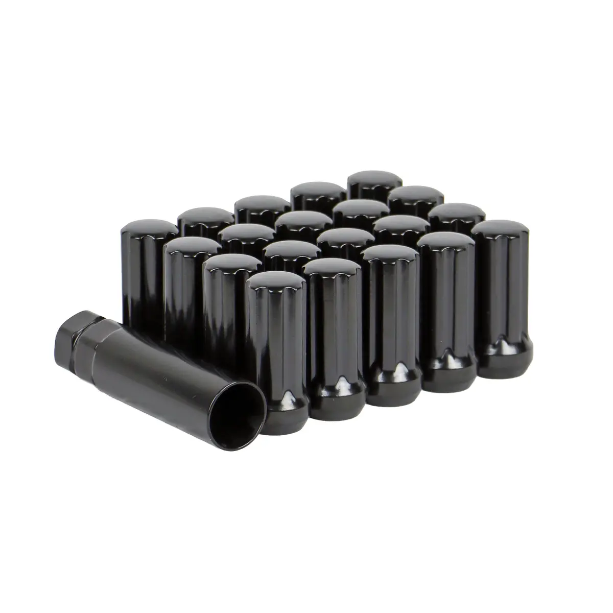 Black Spline Locking Lug Nuts With Key – Secure Off-Road Wheel Install 1