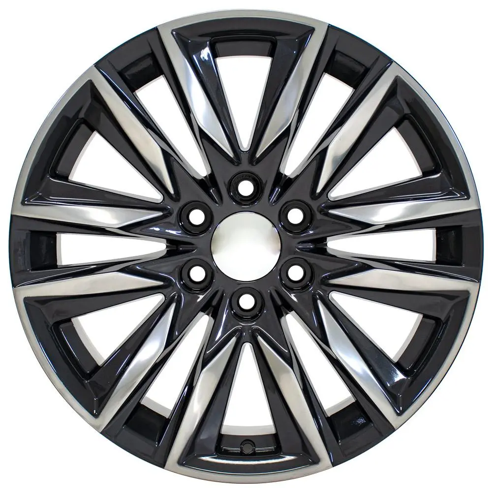 20X9 Replica Wheel Ca91 Fits Cadillac Escalade - Gunmetal With Polished Face 1