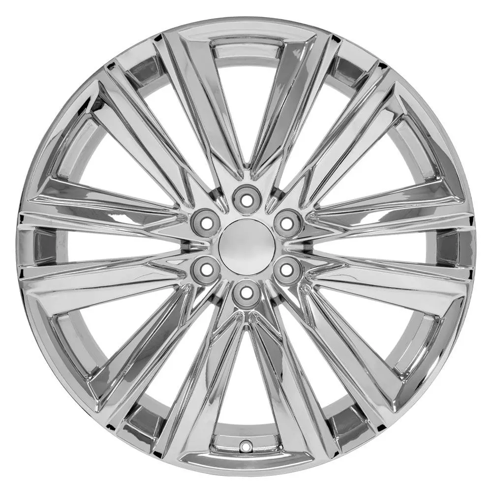 24X10 Replica Wheel Ca91 Fits Cadillac Escalade - Chrome 1