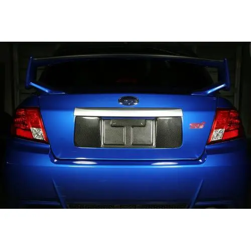 Apr Performance Carbon Fiber License Plate Backing 08-14 Subaru Wrx/Sti (Sedan) 1