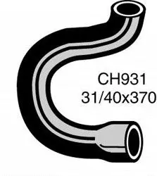 Escort & Cortina 1600 X Flow Top Or Bottom Radiator Hose 1