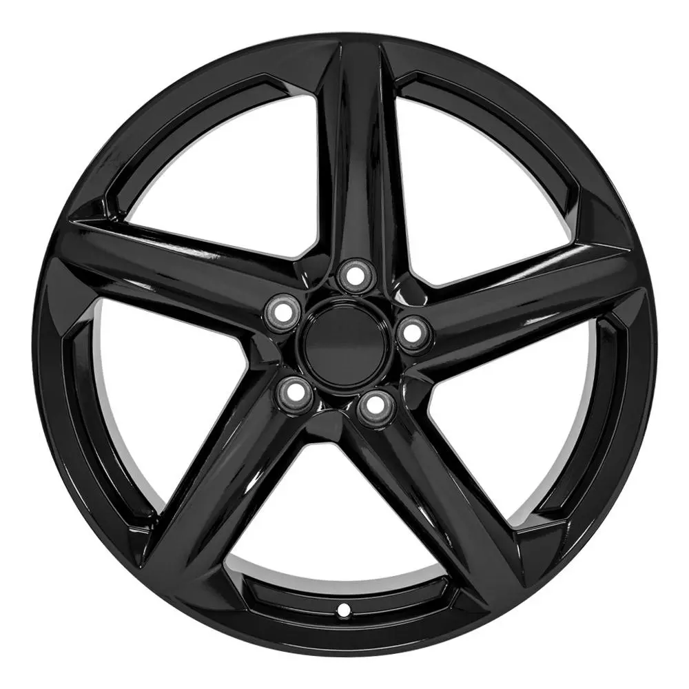 19X8.5 Replica Wheel Cv02d Fits Chevrolet C8 Corvette - Gloss Black 1