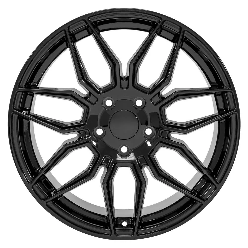 19X10 Replica Wheel Cv03c Fits Chevrolet C7 Corvette - Gloss Black 1