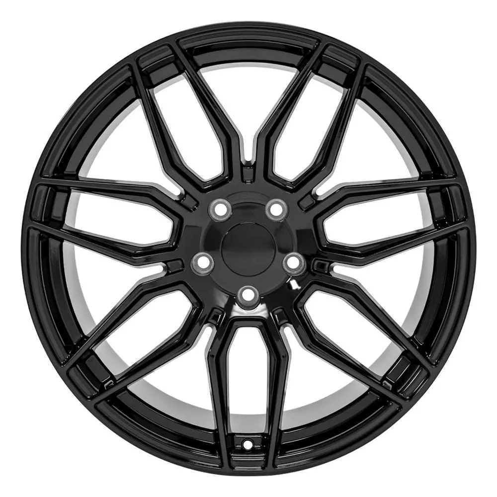 20X11 Replica Wheel Cv03d Fits Chevrolet C8 Corvette - Gloss Black 1
