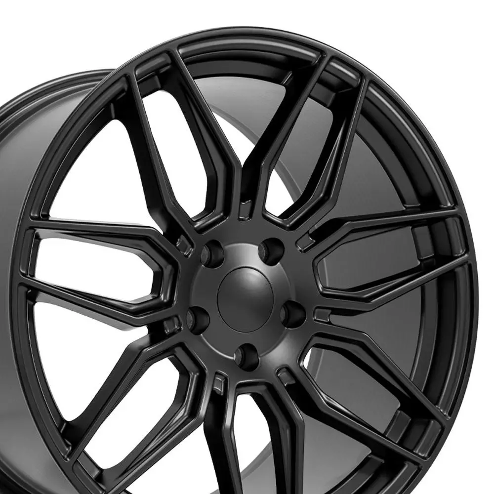 20X11 Replica Wheel Cv03d Fits Chevrolet C8 Corvette - Satin Black 2