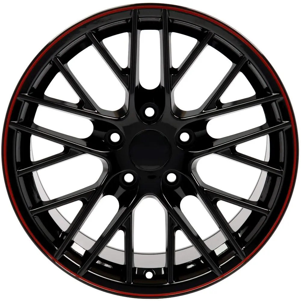 18" Replica Wheel Cv08a Fits Chevrolet Corvette - C6 Zr1- Design Two 1