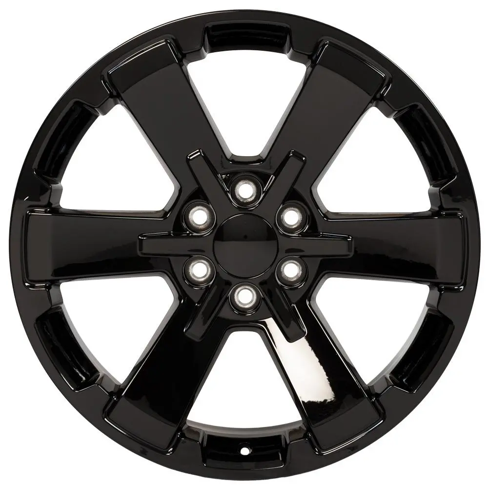 22" Replica Wheel Fits Chevy Silverado Rally - Cv41b Black 22X9- Design One 1