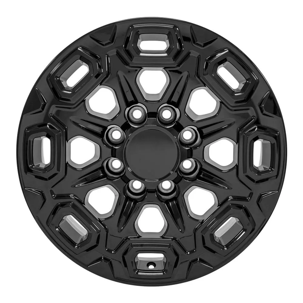 20X8.5 Replica Wheel Cv64b Fits Chevrolet Silverado 2500/3500 - Gloss Black 1