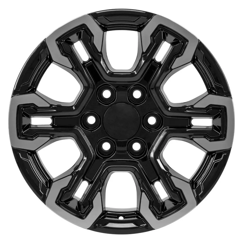 18X8.5 Replica Wheel Cv65 Fits Chevrolet Silverado - Gloss Black 1