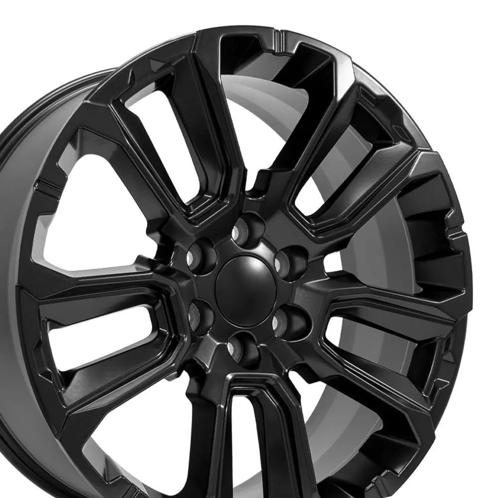 22X9 Replica Wheel Cv68 Fits Chevrolet Suburban 1500 - Satin Black 2