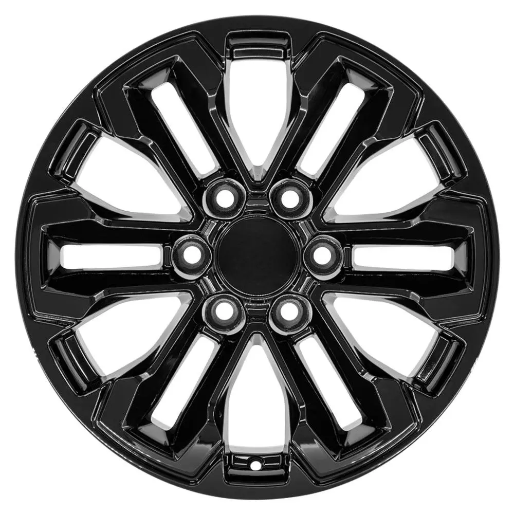 18X8.5 Replica Wheel Cv69 Fits Chevrolet Silverado - Gloss Black 1