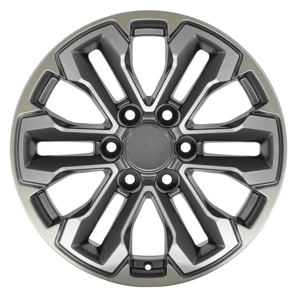 18X8.5 Replica Wheel Cv69 Fits Chevrolet Silverado - Gunmetal 1