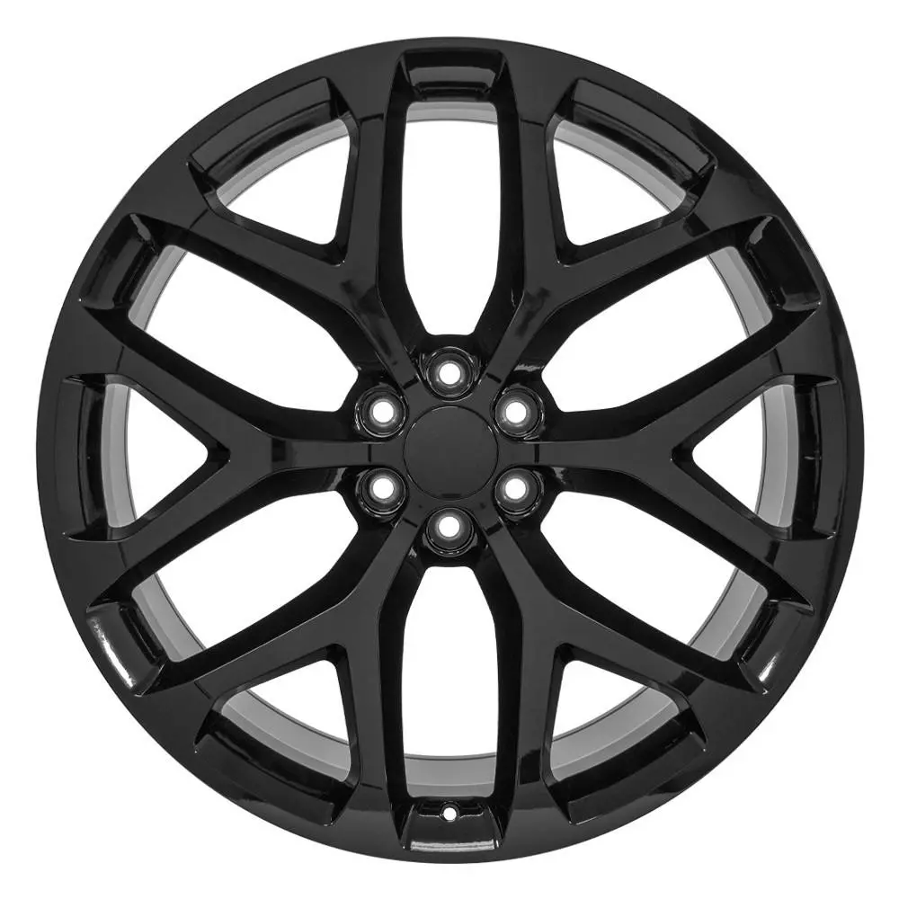 26X10 Replica Wheel Cv98b Fits Chevy Silverado - Gloss Black 1