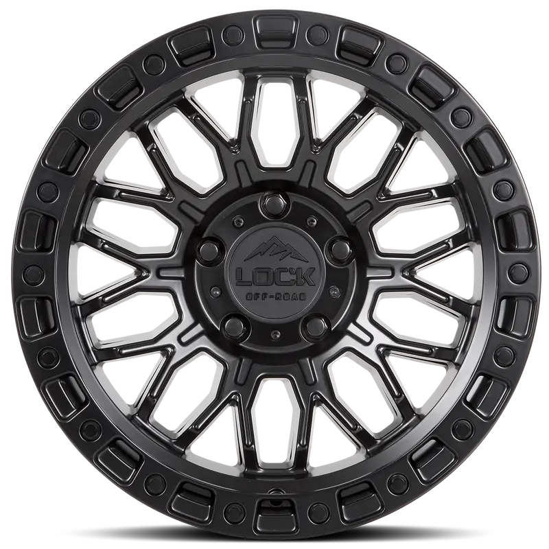 20X9 Lock Offroad Combat Matte Black W/ Matte Black Ring | 6X139.7 | 0 Et | 106.2Mm Hub | Fits Toyota Tacoma (2005–2024), Toyota 4Runner (2003–2024) 1