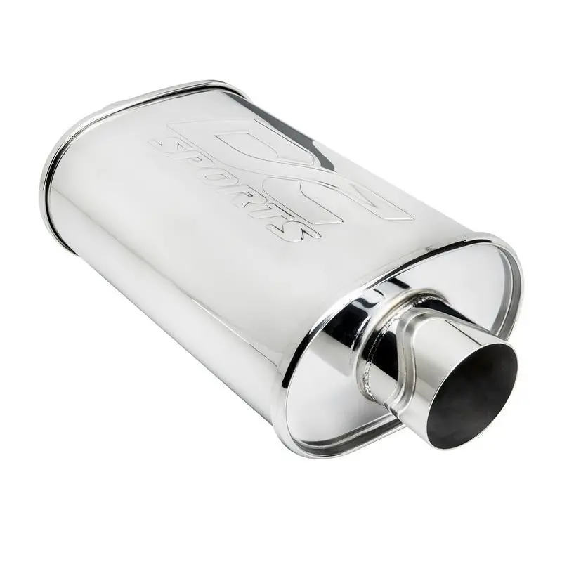 Dc Sports Universal Oval Muffler 3" Inlet / 3" Outlet 1