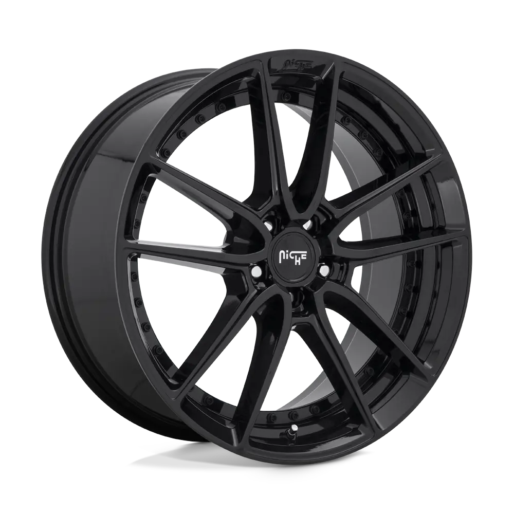 18X8 Gloss Black 40Mm Niche 1Pc Wheel 1