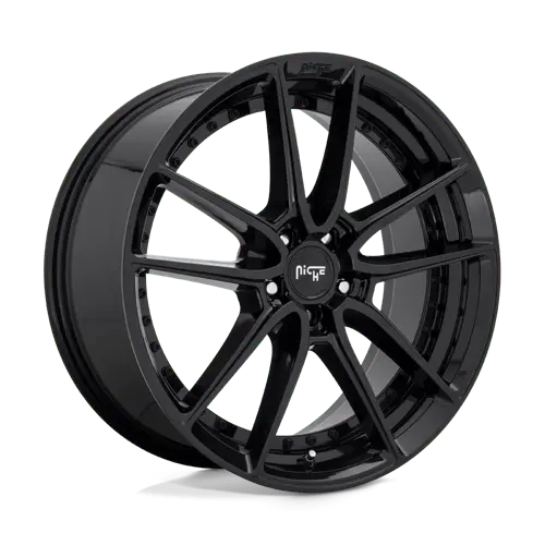 17X8 Gloss Black 40Mm Niche 1Pc Wheel 2