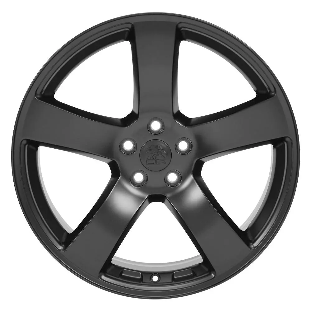 20" Replica Wheel Dg12 Fits Dodge Charger Srt- Design One With Lug Nuts |Black - Gm/Dodge/Jeep Factory Style - Set Of 20 - 14X1.5Mm - 7/8" Hex 1