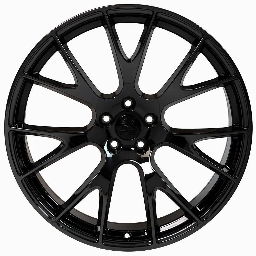 20" Fits Dodge - Hellcat Style Replica Wheel - Black 20X9- Design One 1