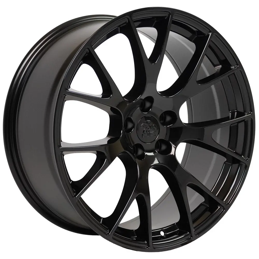 20" Fits Dodge - Hellcat Style Replica Wheel - Black 20X9- Design One 2