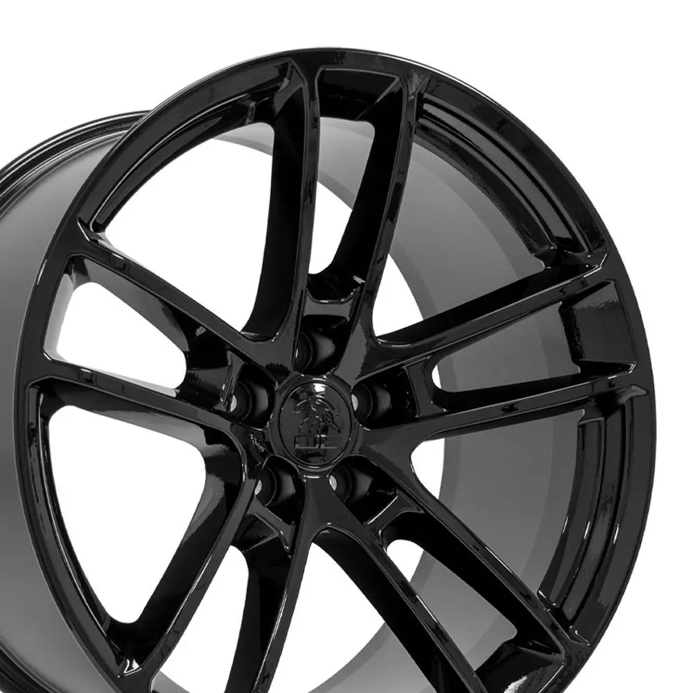 20X10 Replica Wheel Dg23 Fits Dodge Challenger - Gloss Black 2