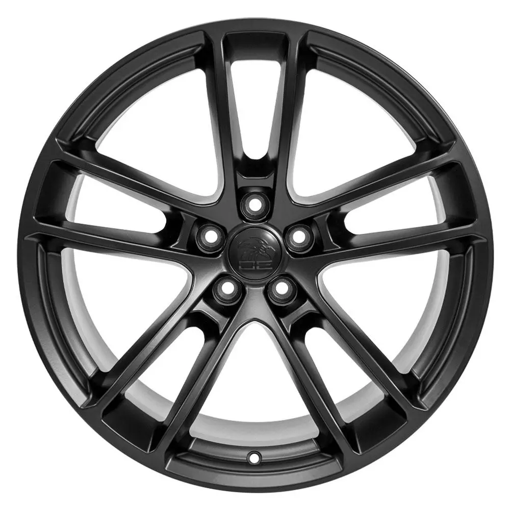 20X10 Replica Wheel Dg23 Fits Dodge Challenger - Satin Black 1