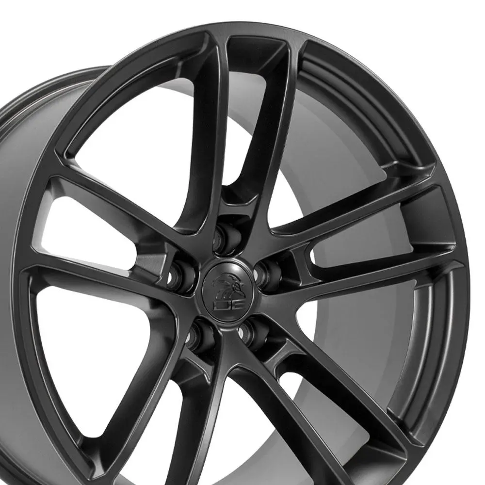 20X10 Replica Wheel Dg23 Fits Dodge Challenger - Satin Black 2