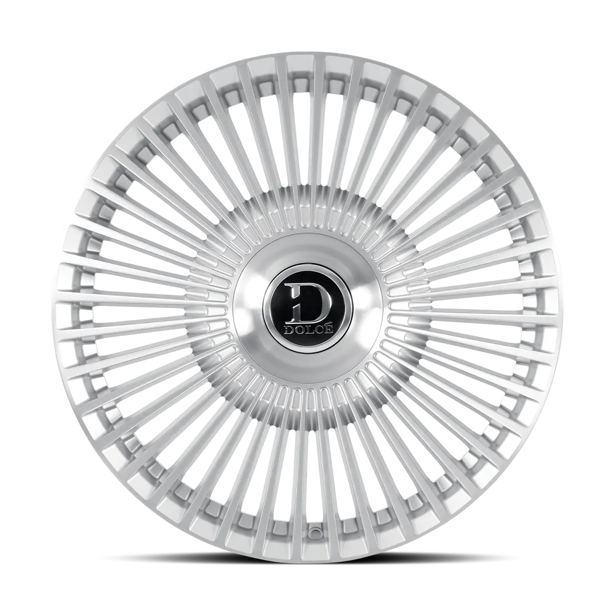 24X10 Dolce Luxury Trento Glossy Silver Brushed Face | 6X139.7 | +25 Et | 66.6Mm Hub | Toyota Tacoma 2005–2024, Toyota 4Runner 2003–2024 1