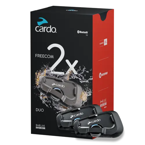 Cardo Freecom 2X Bluetooth Headset Duo 1