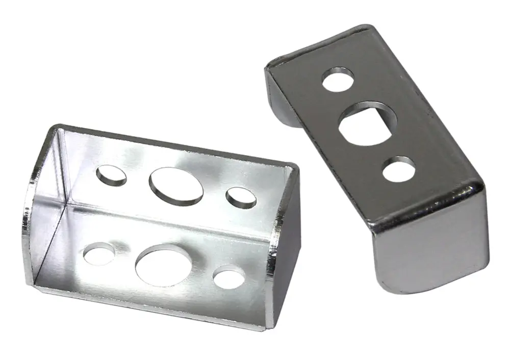Alloy Mudflap Brackets Silver Each 1