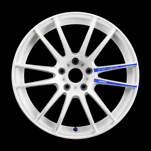 57Xtreme Spec-D White 18X9.5 +38 5X120 (Set Of 4) 1