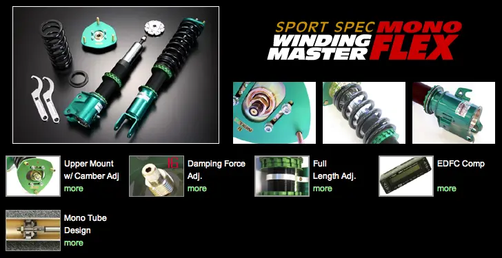 Tein Mono Sport Coilover Kit - 2013+ Scion Fr-S / Subaru Brz / Toyota Gt86 1